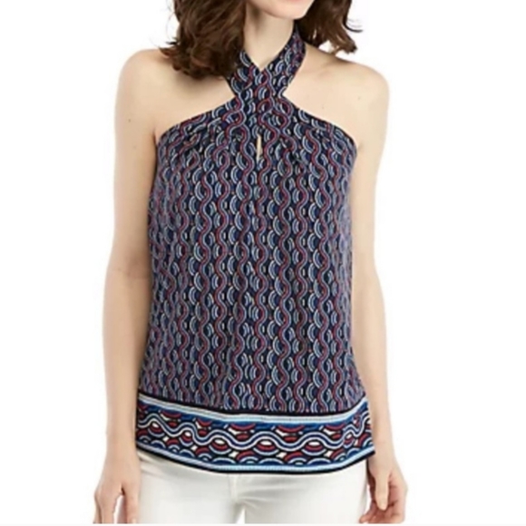 Michael Kors Top Red‎ White and Blue Womens XL - Picture 1 of 6
